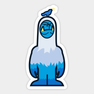 Annoyed Yeti Sticker